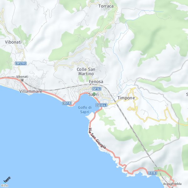 HERE Map of Sapri, Italia