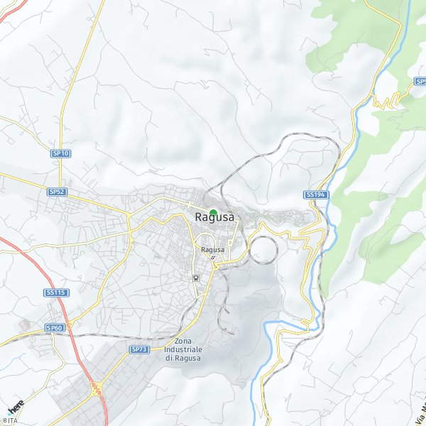 HERE Map of Ragusa, Italy
